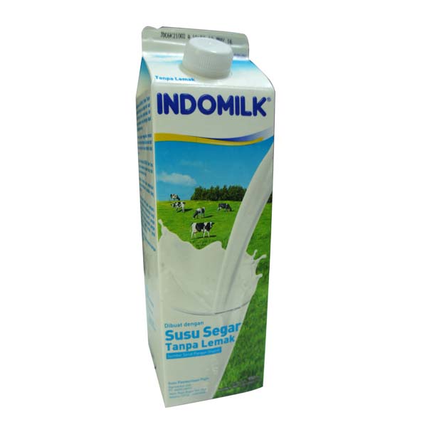 PLM Indomilk Plain non-fat 950 ml