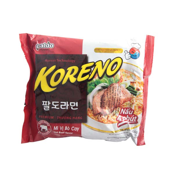 PALDO Koreno Hot Beef Flavor Noodle