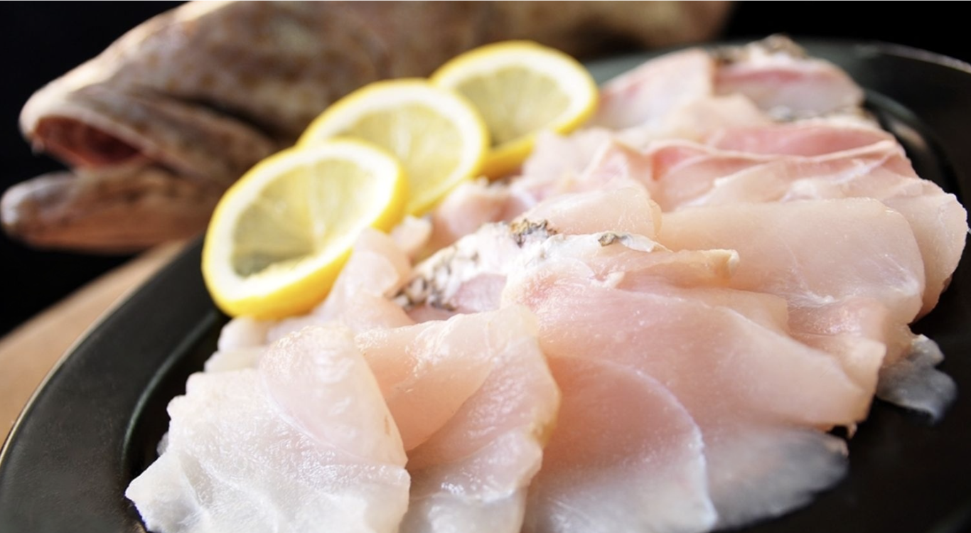 sliced grouper